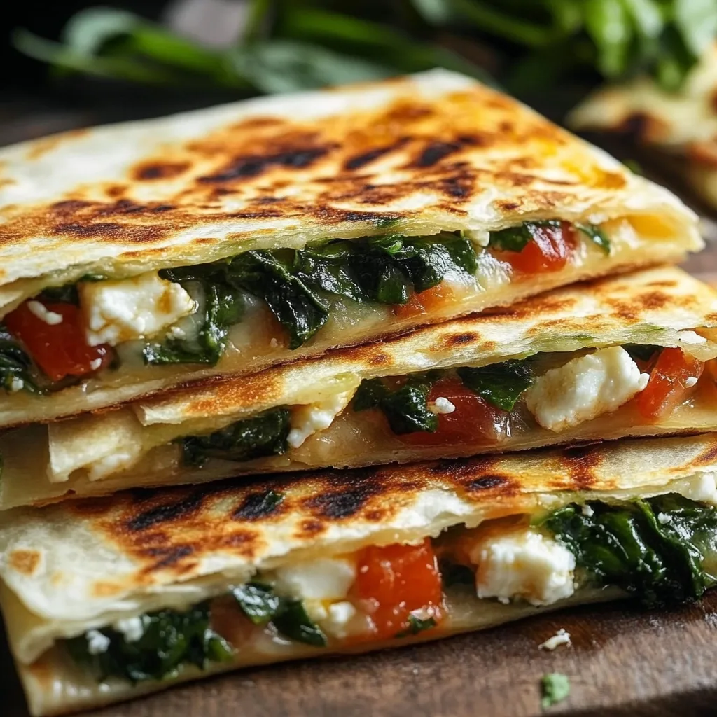 Quesadillas aux épinards et à la feta : Une Recette Incroyable Ultime 2